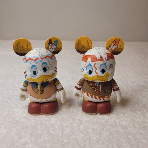 Vinylmation Mickeys Wild West Huey & Dewey native american figures - Picture 1 of 5